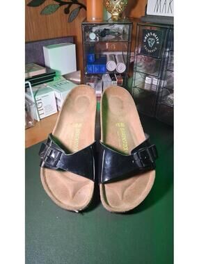 Birkenstock Madrid Sandals – Black Patent Leather | EU 40